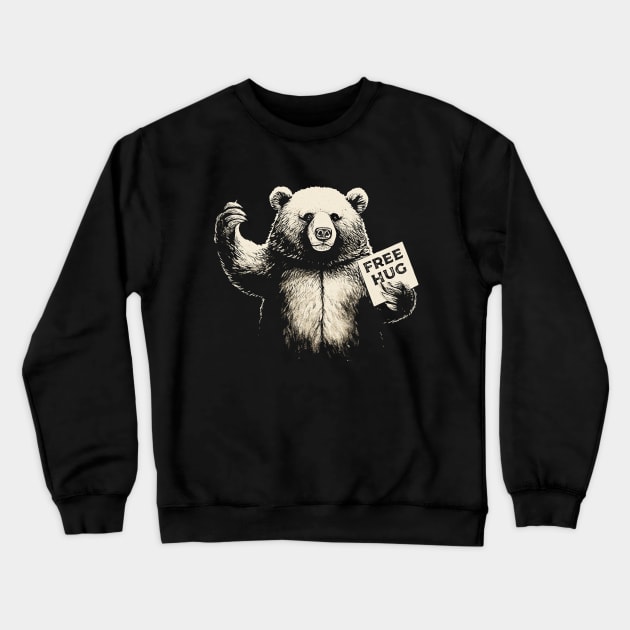 Free hug a bear Crewneck Sweatshirt by Yopi